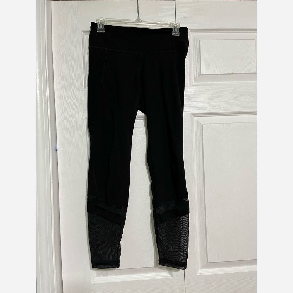 Black Mesh Leggings